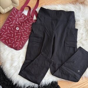 lululemon athletica Black Cargo Pants
